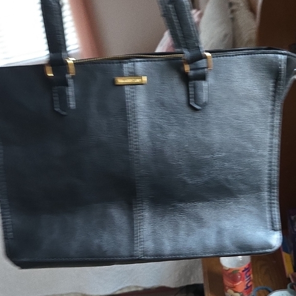 Rachel Zoe Black Tote with Gold Accents - Picture 5 of 17